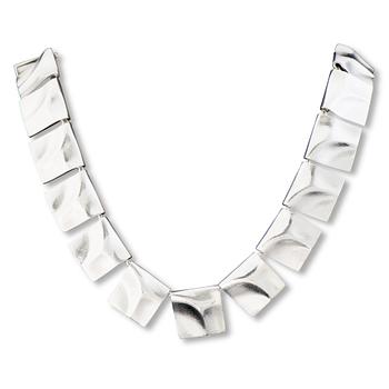 130. Björn Weckström, COLLIER, "Galaktiska toppar", silver. Lapponia 1979.