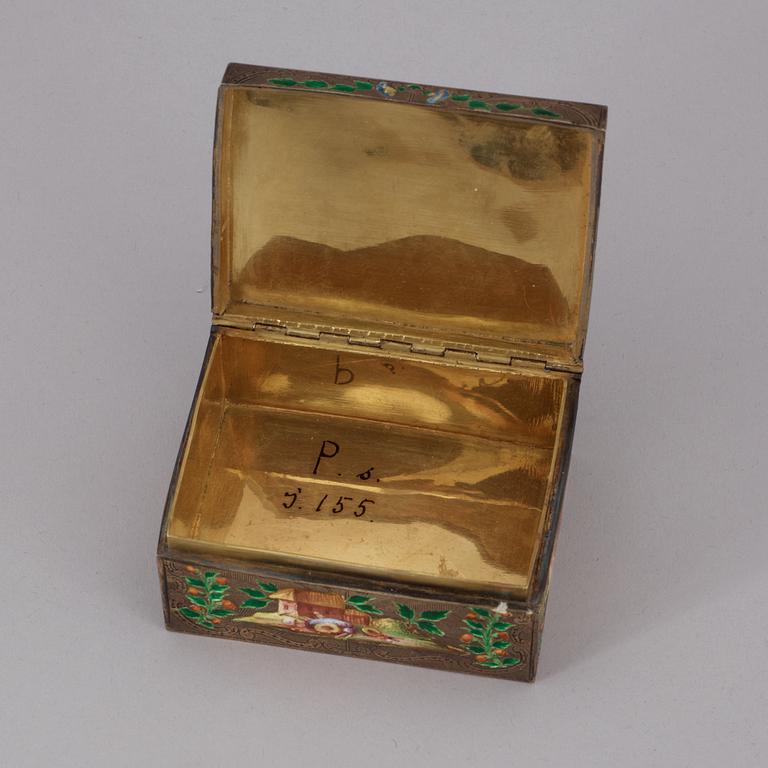 A snuff-box, Central Europe 18th/19th century.