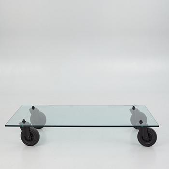 Gae Aulenti, soffbord, "Tavolo con Ruote", Fontana Arte, Italien.