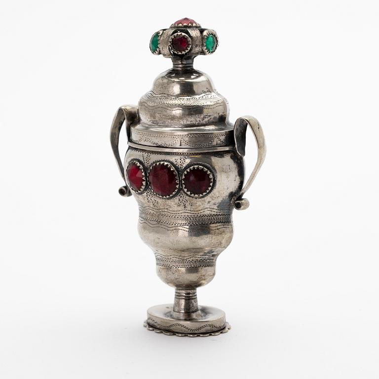 Snuff box, silver, Johan Jacob Heinrich Rühle, Ribe 1802–1858.