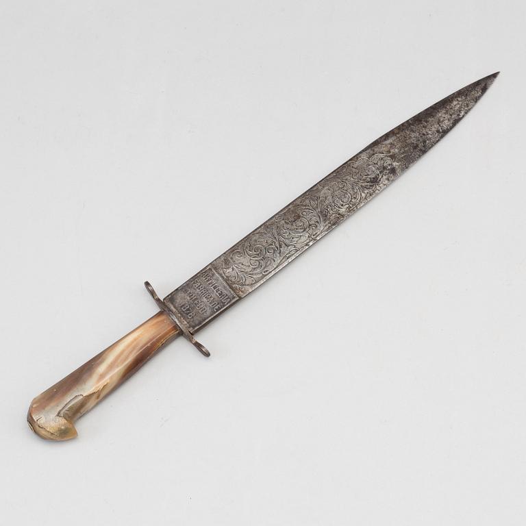 KNIFE, Artilleria, marked Toledo, 1878.