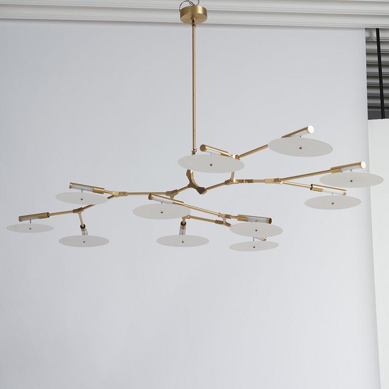 Lindsey Adelman, taklampa, "Branching Disc, BD.11.01", Studio Lindsey Adelman, Los Angeles, USA, 2016.