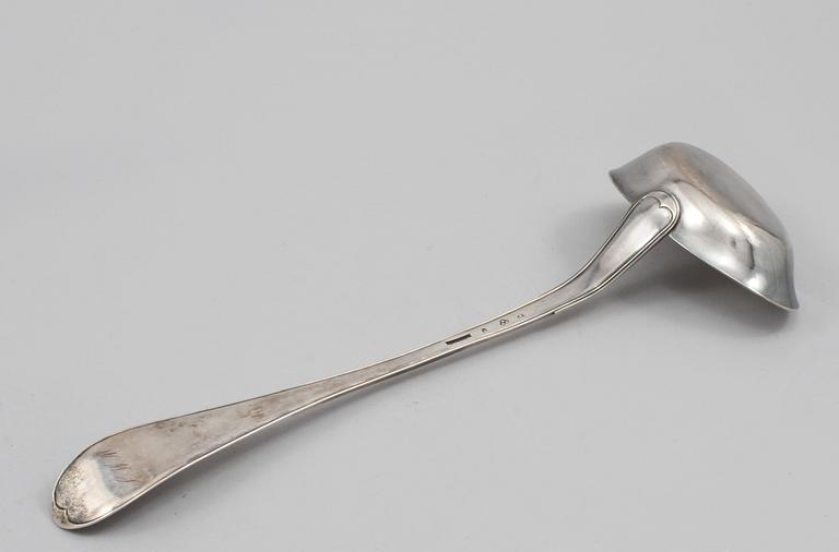 SOPPSLEV, silver, Zachris Lundqvist, Stockholm, 1801, vikt 250 gram.