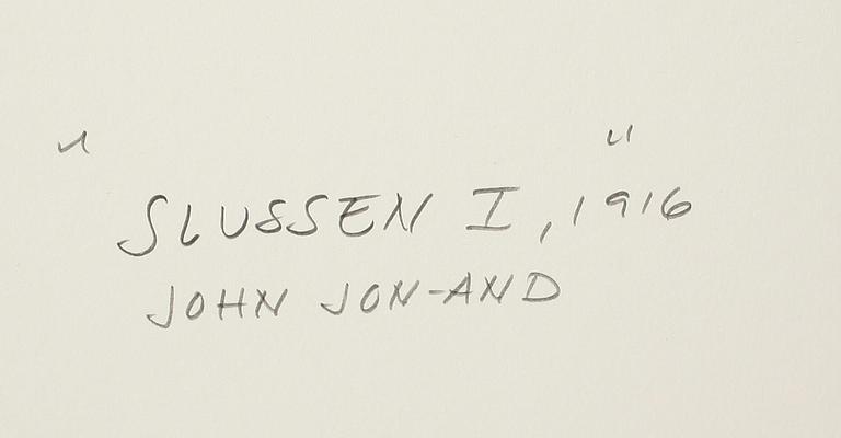 JOHN JON-AND, akvarell, stämpelsignerad.