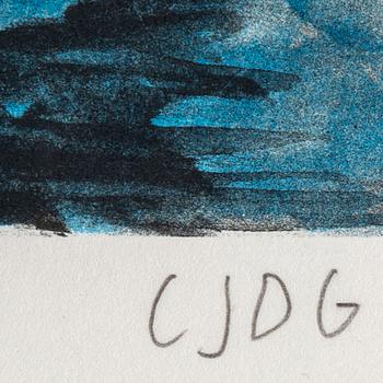 CARL JOHAN DE GEER, lithograph in colours, signed and numbered 81/295 in pencil.