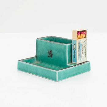 Wilhelm Kåge, tändsticksställ, "Argenta" Gustavsberg.