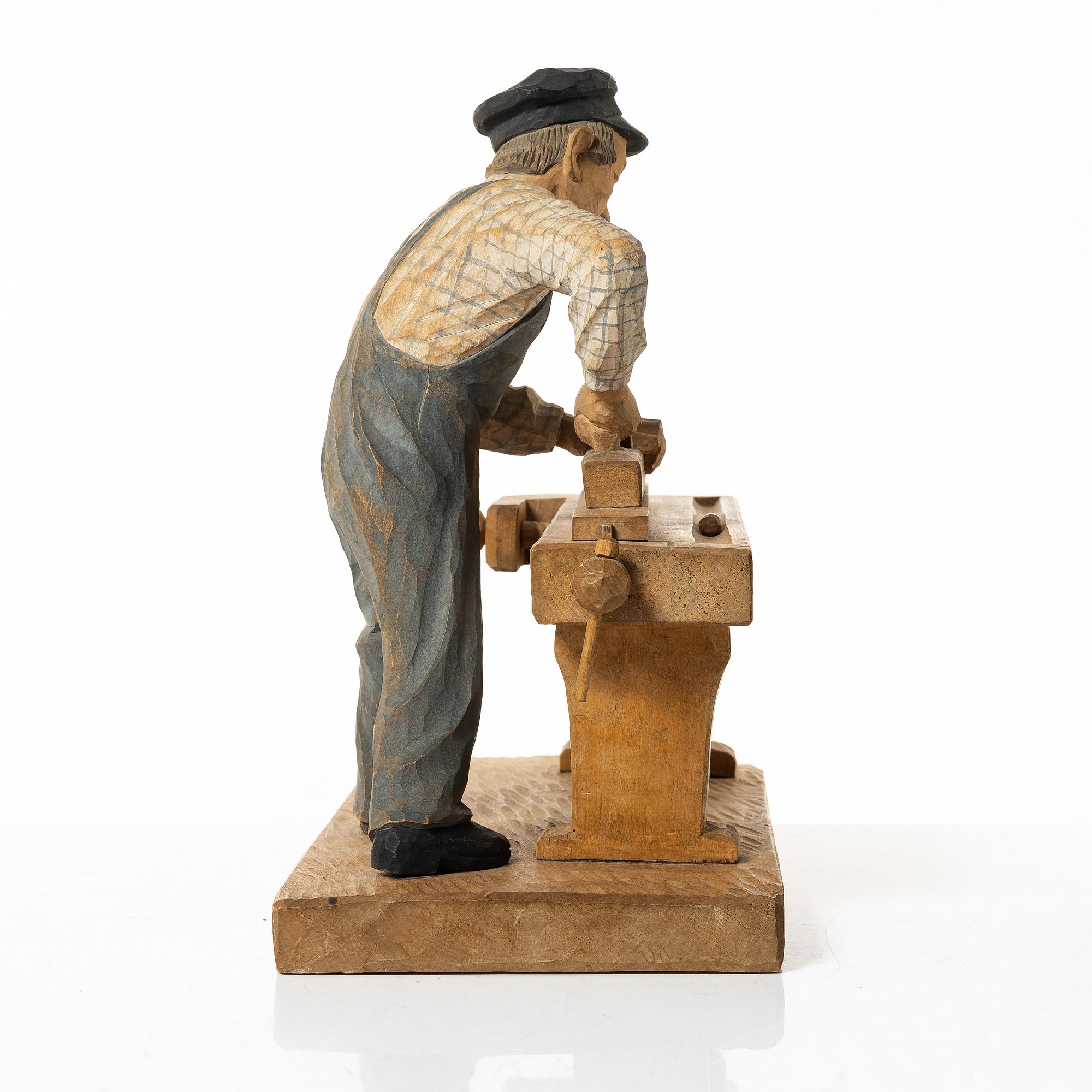 Herman Rosell, Man at the workbench.