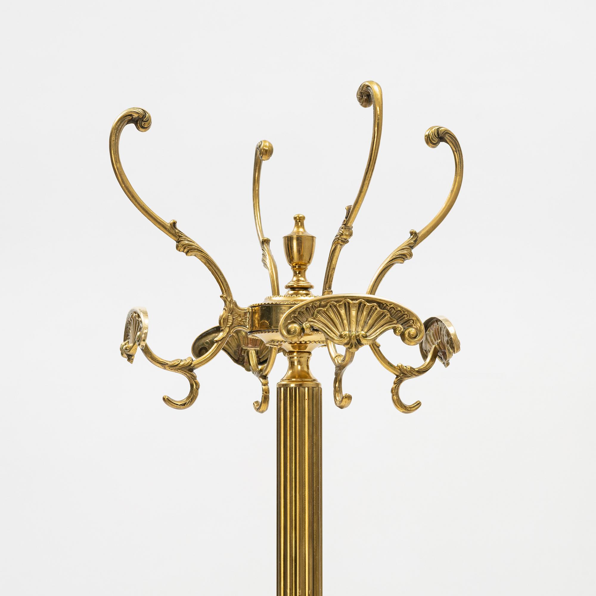 A brass coat hanger, second half of the 20th Century.