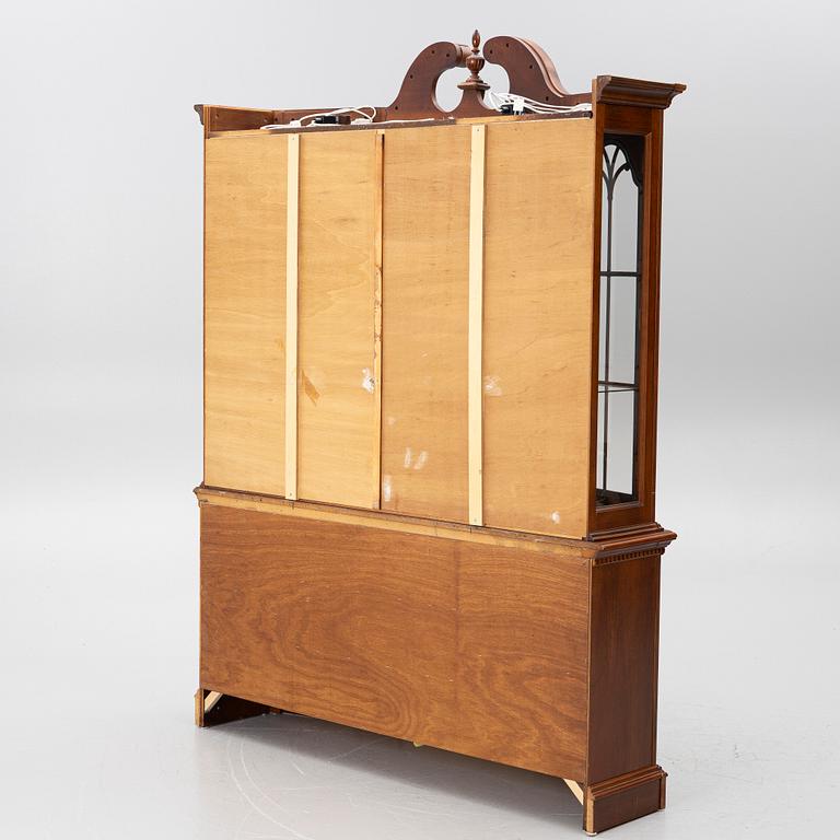 A Rococo style display cabinet, late 20th Century.
