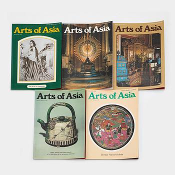 A set of 46 Arts of Asia Magazines, from the period 1978-2000.