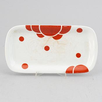 Koloman Moser, two ceramic dishes, Josef Böck, Vienna, Austria, early 20th Century.