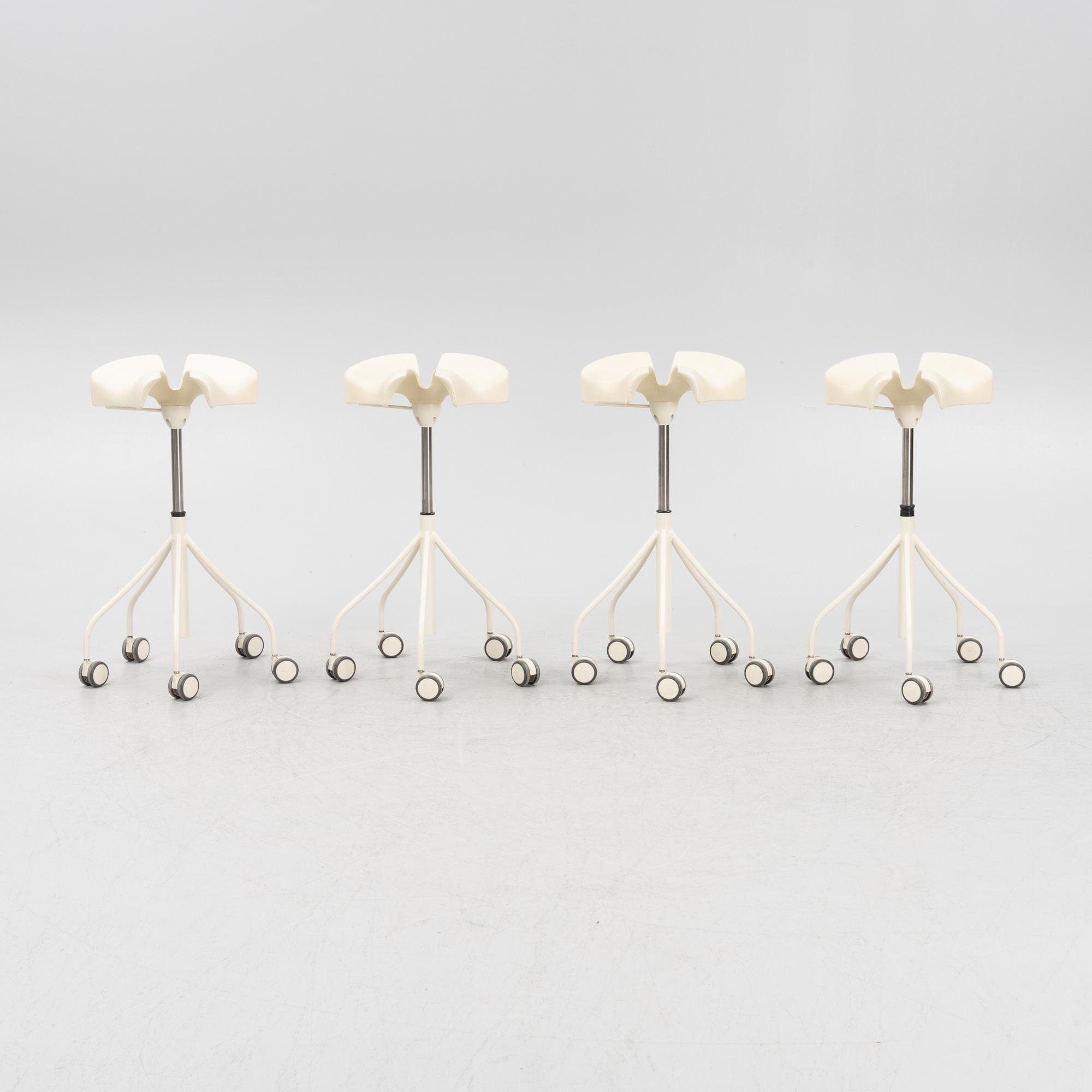 Jordi Bardia & Otto canalda, four 'Binaria' stools, D Barcelona.