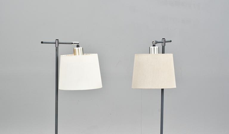 GOLVLAMPOR, ett par, design Jo Hammerborg, Fog & Mörup, Danmark.