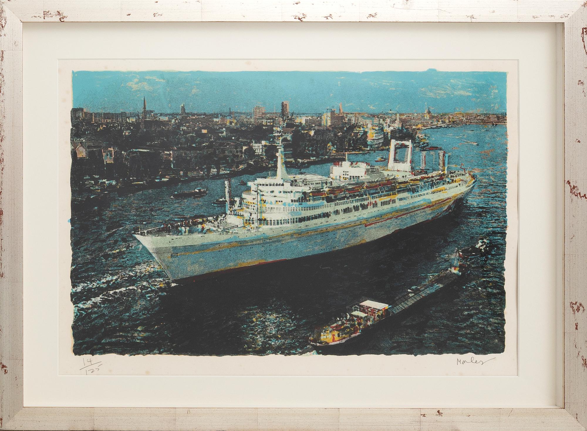 Malcolm Morley, "Ship entering Amsterdam".