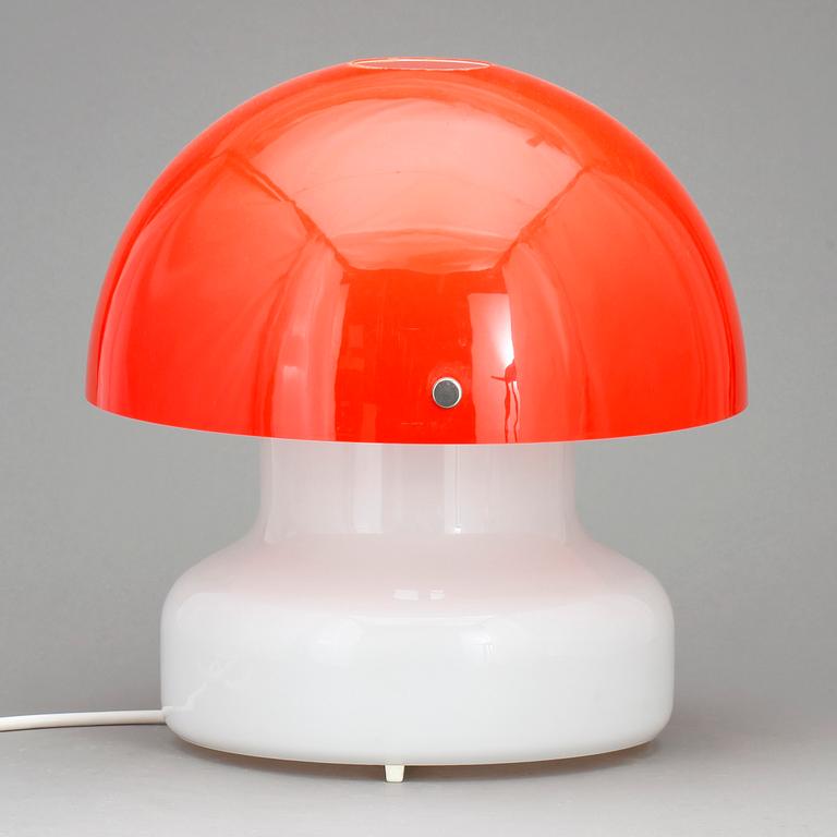 BORDSLAMPA, glas och plast, Ateljé Lyktan, Åhus.