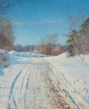 Anshelm Schultzberg, 'A sunny winter day' (Solig vinterdag).