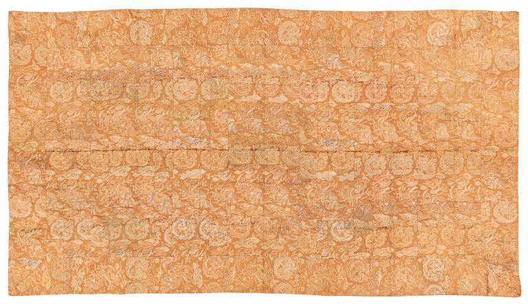 A silk buddhist Kesa cloth/mantel, 19th century.