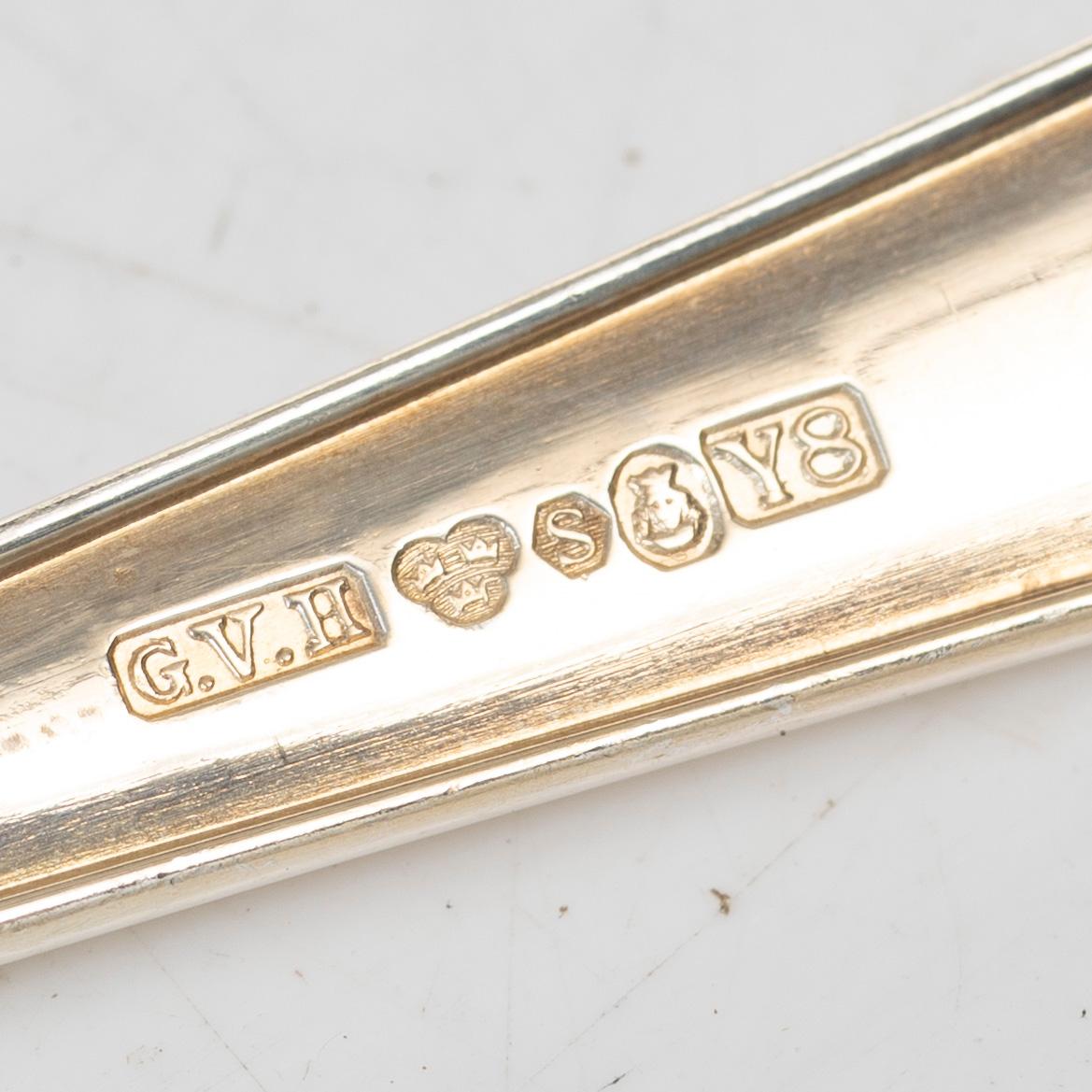 A 75-piece silver flat ware set, 'Haga', Sweden, 1945-1956.