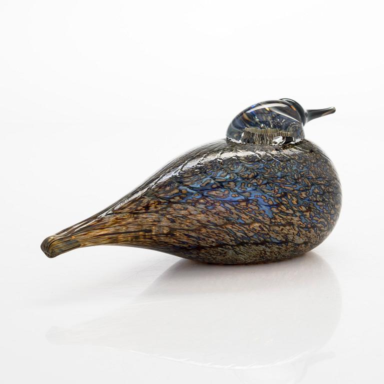 Oiva Toikka, a 'Spotted Crake' glass bird, signed O. Toikka Nuutajärvi.