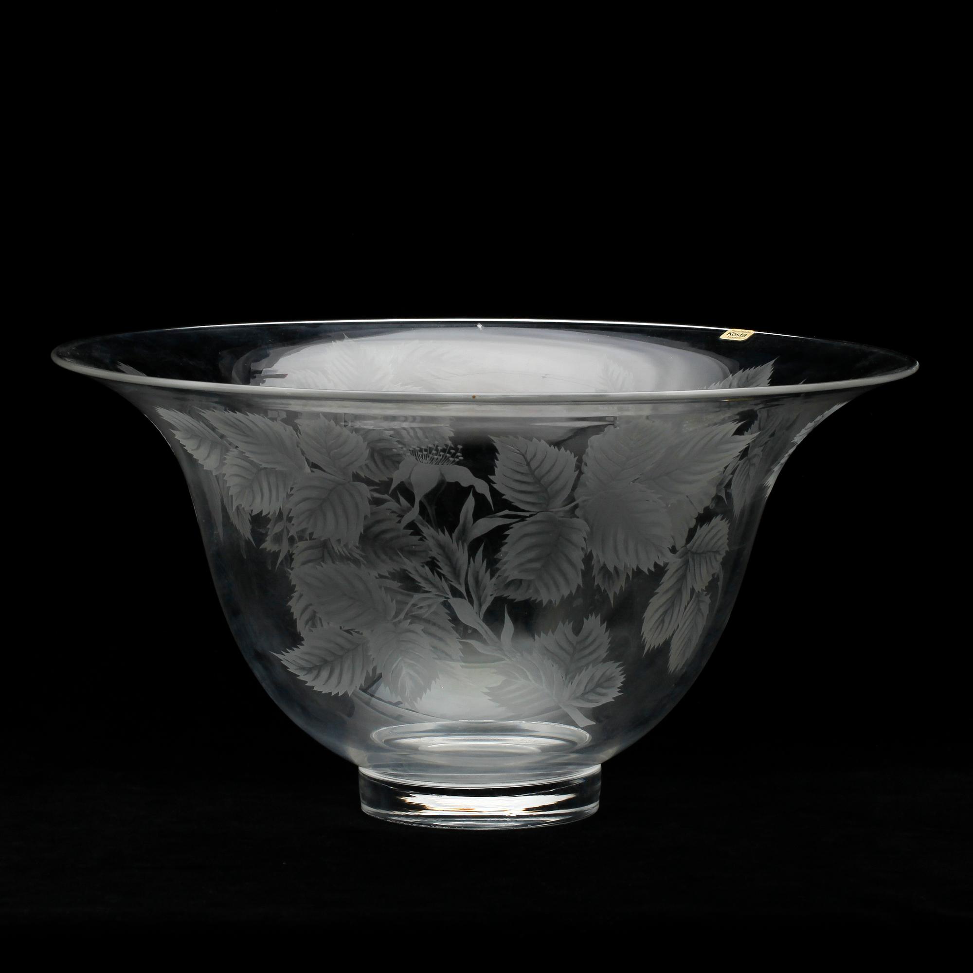SKÅL, glas, Lisa Bauer, Kosta Limited Edition. Signerad och numrerad.