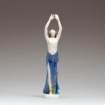 FIGURIN, porslin, Rosenthal, sign B. Boehs, 1900-talets första hälft/mitt.