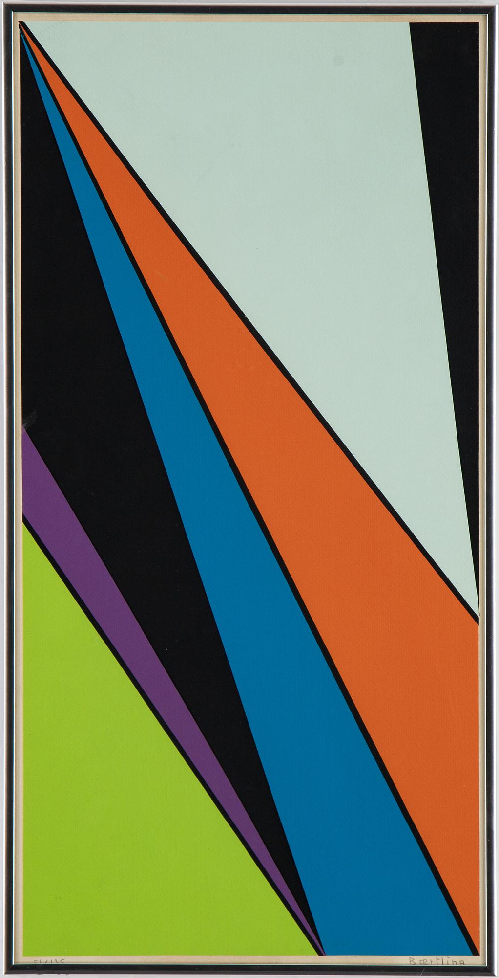 Olle Baertling, färgserigrafi, signerad och numrerad 51/135.