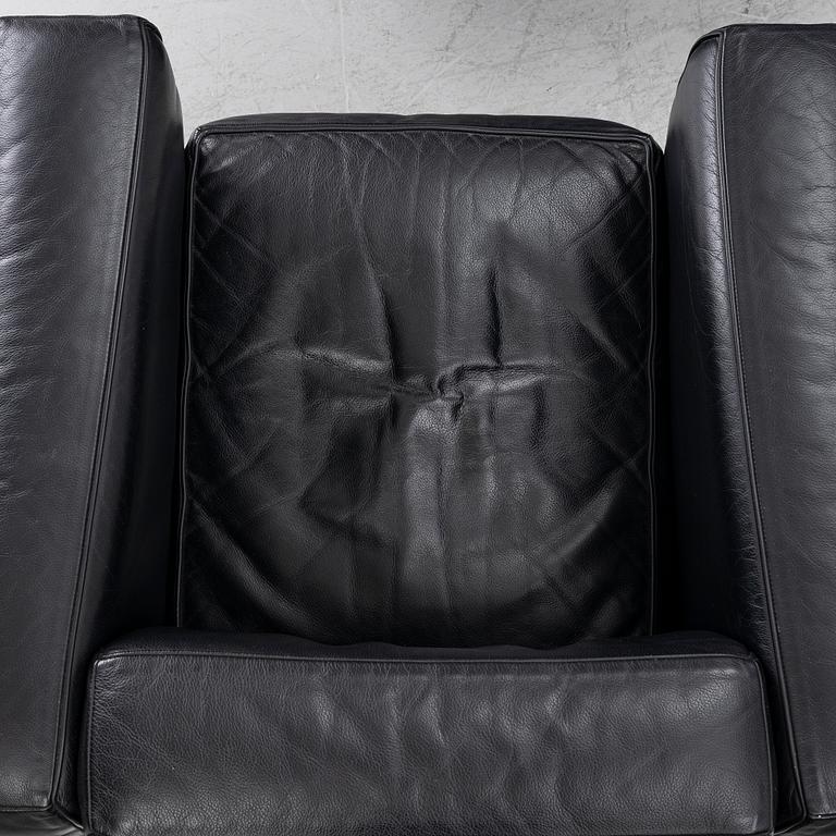 Le Corbusier (Charles-Édouard Jeanneret), Pierre Jeanneret, Charlotte Perriand & Le Corbusier, a pair of 'LC2' armchairs, Cassina.