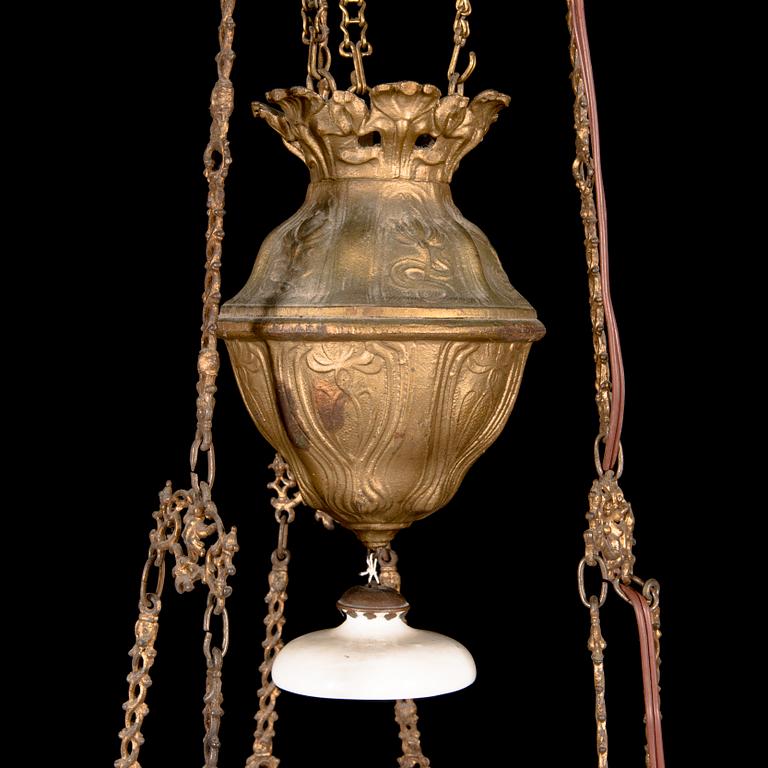 Taklampa / Fotogenlampa, 1800-talets slut.