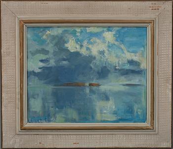 OLAVI LAINE, Olja på duk, Sign.