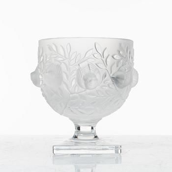 Marc Lalique, skål på fot, "Elisabeth", Lalique, Frankrike.