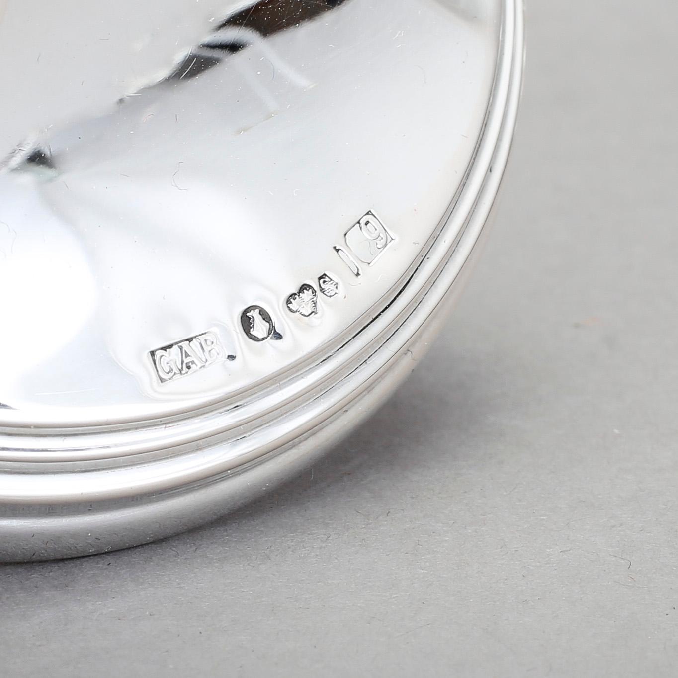 LJUSSTAKAR, 4 st, silver, GAB, Stockholm. 1959-66.