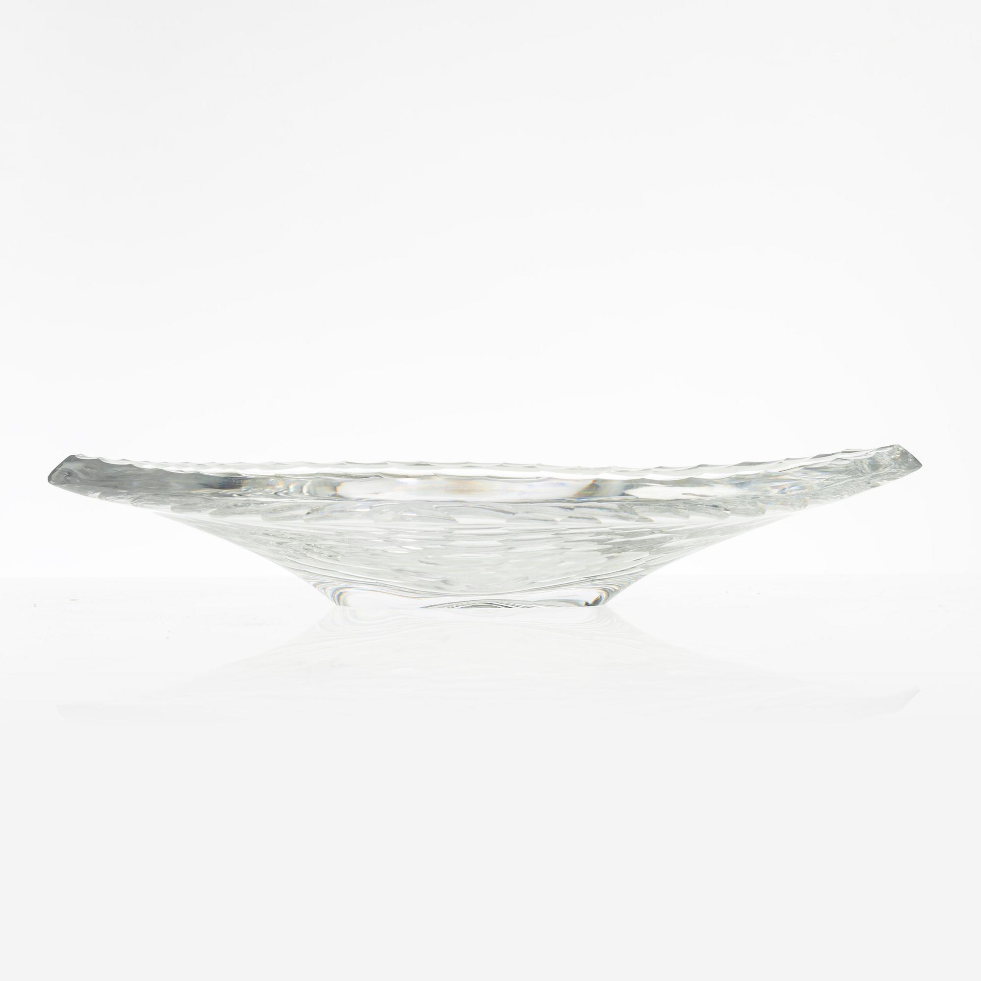 Vicke Lindstrand, glass bowl, Kosta.