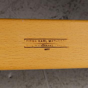 Bruno Mathsson, fåtöljer, ett par, "Eva", Firma Karl Mathsson och Bruno Mathsson International.