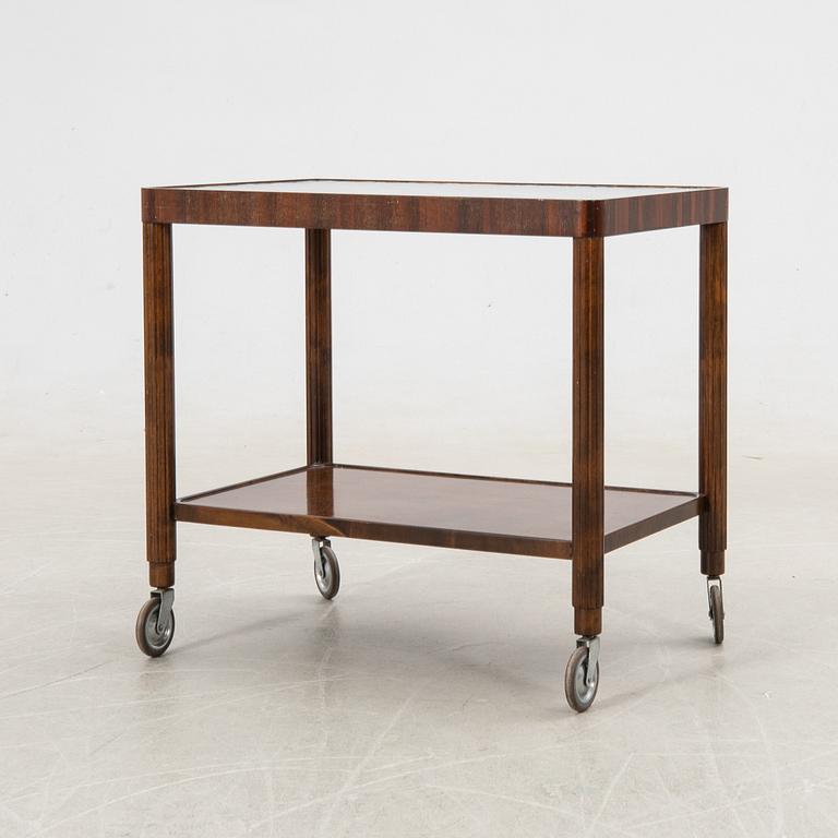 Serving cart Swedish Modern 1940s.
