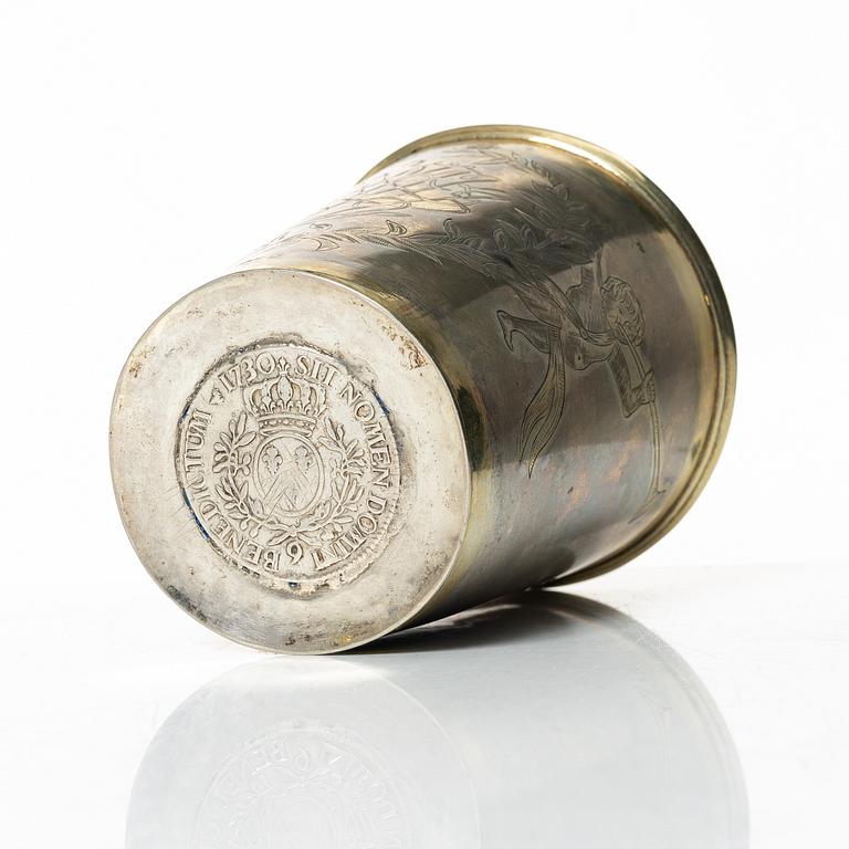 Bägare, silver, Königsberg, omkring år 1800.