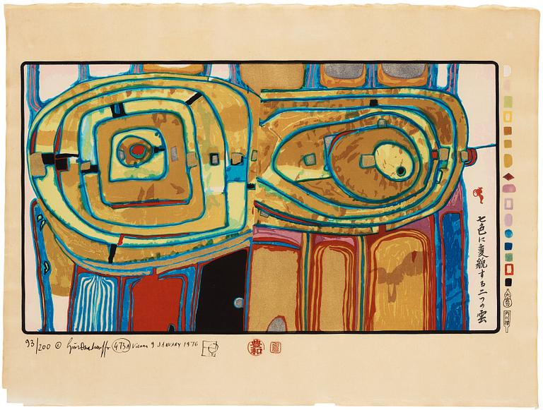 Friedensreich Hundertwasser, Portfolio "Midori No Namida".