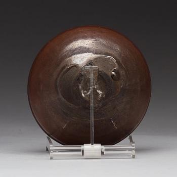 A brown and black glazed temmoku bowl, Song dynasty (960-1279).