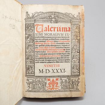 BOOK, With attractive woodcuts, 1531.