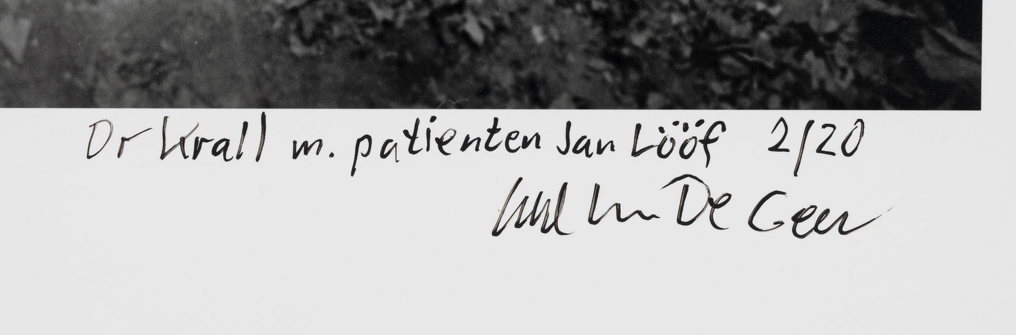 Carl Johan De Geer, "Dr Krall m. patienten Jan Lööf".