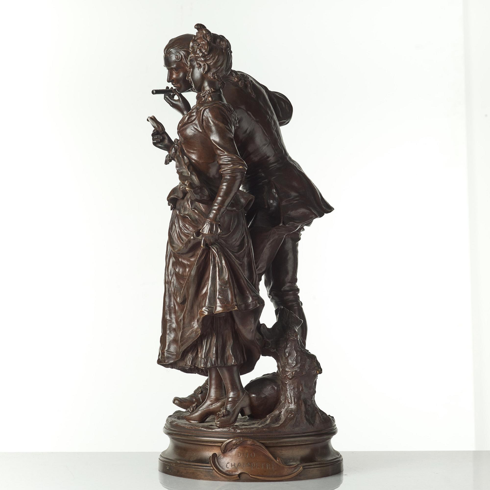 ADRIEN ÉTIENNE GAUDEZ, efter, skulptur, brons, signerad i godset.