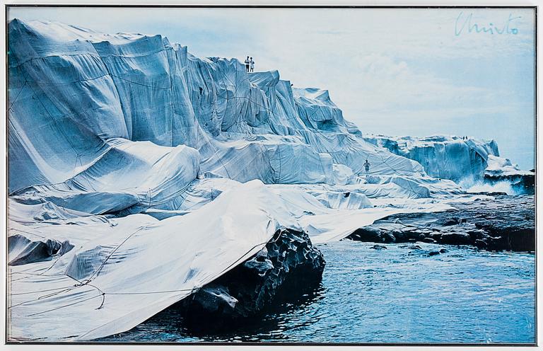 CHRISTO & JEANNE-CLAUDE, signed poster, "Wrapped coast".