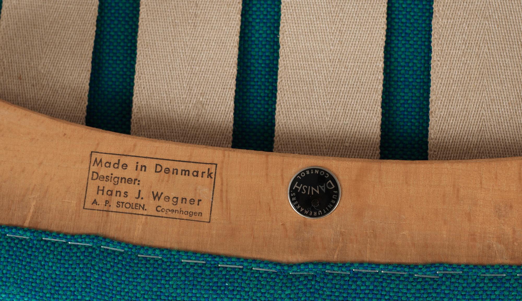 A Hans J Wegner 'Bamse' easy chair, AP-stolen, Denmark 1950's.