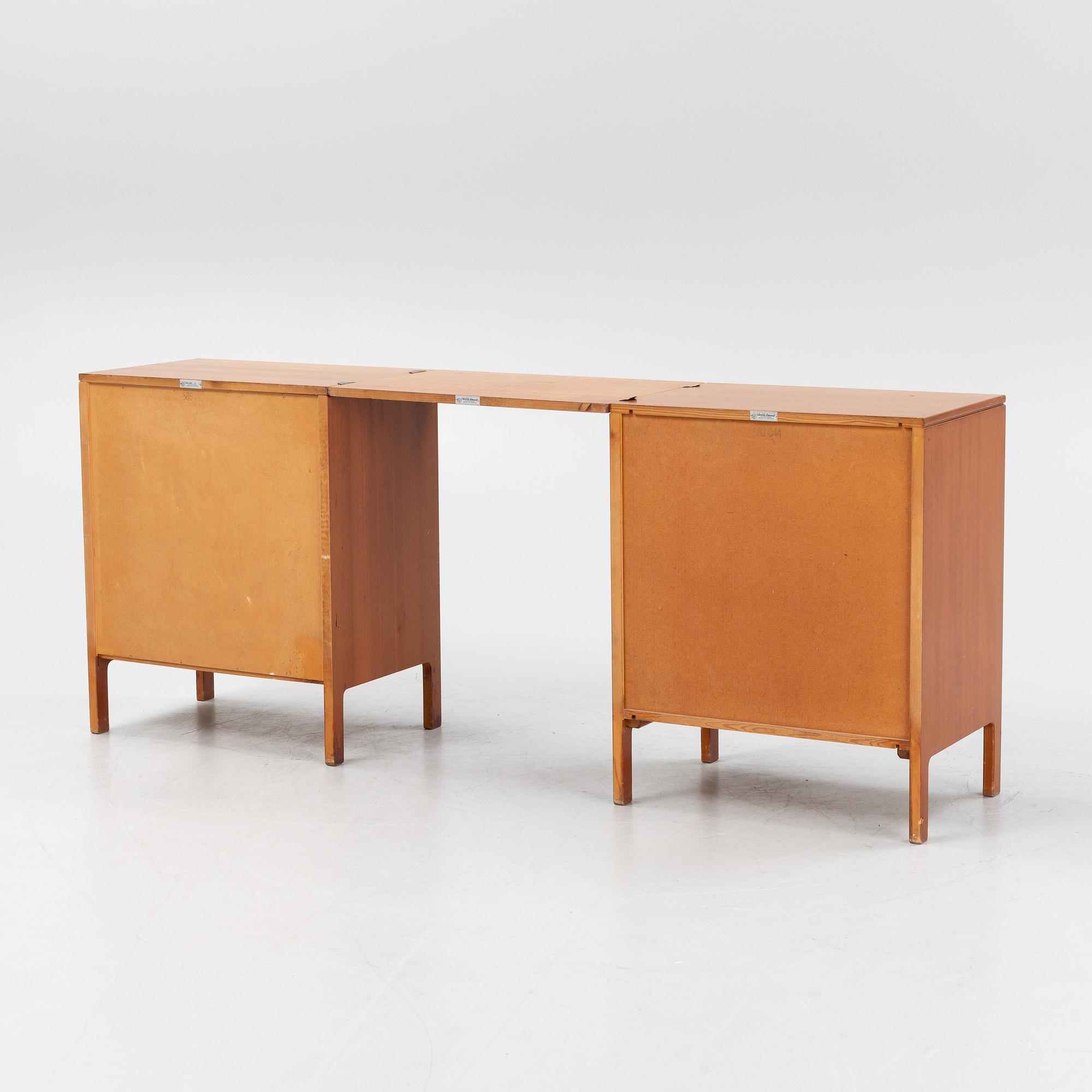 David Rosén, toalettbord, 3 delar, "Futura", Nordiska Kompaniet, 1950/60-tal.