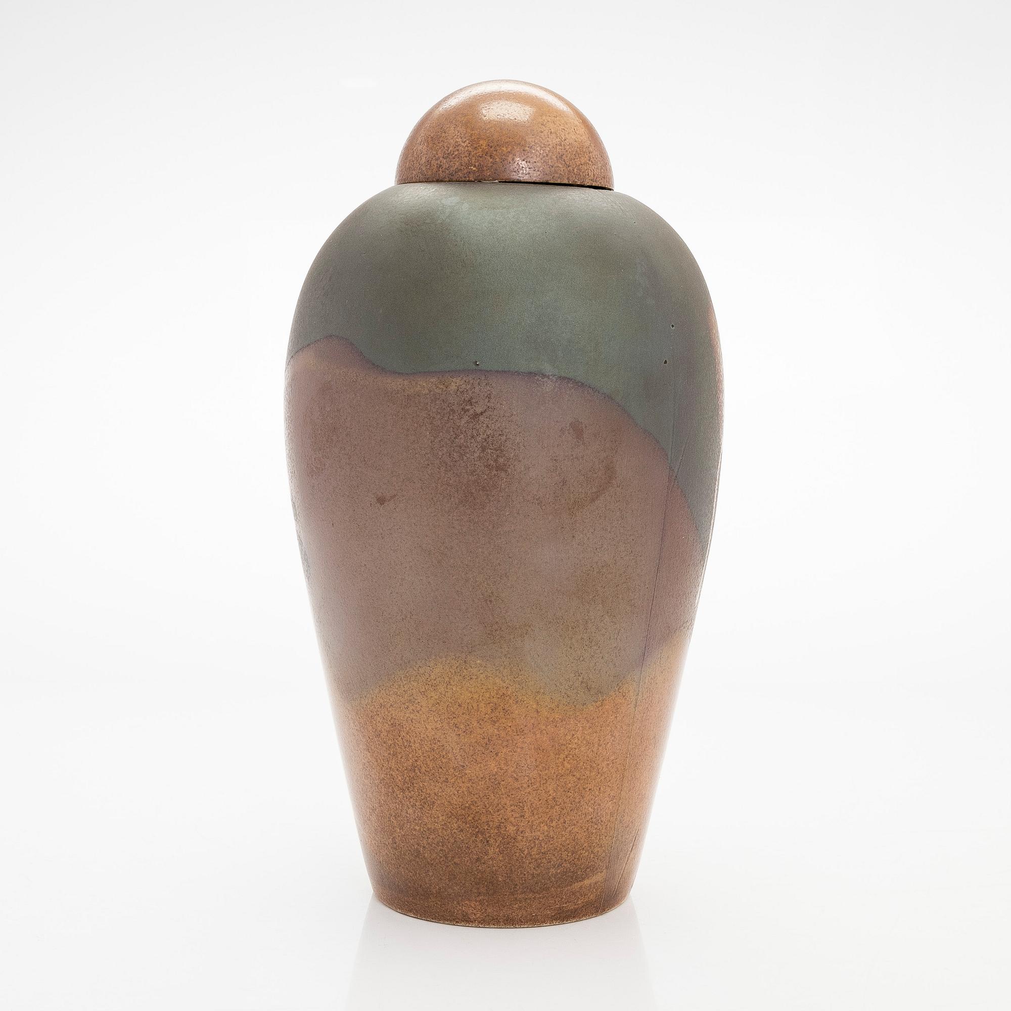 Inkeri Leivo, a ceramic urn 'Josefine', signed Inkeri Leivo Arabia.