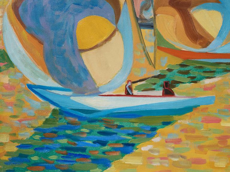 Tage Hedqvist, olja på duk, signerad och daterad 1945.