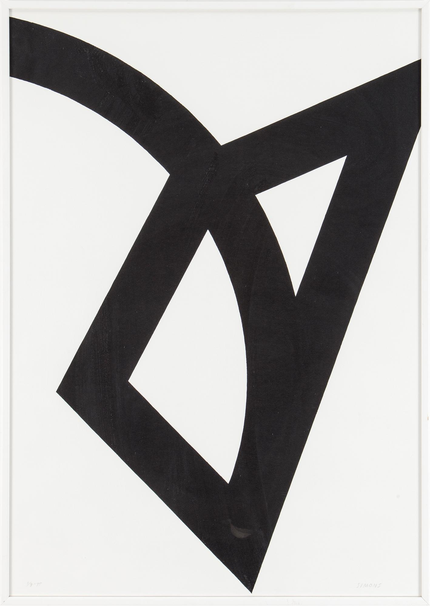 KURT SIMONS, serigrafi, signerad, märkt  1/9 -95.