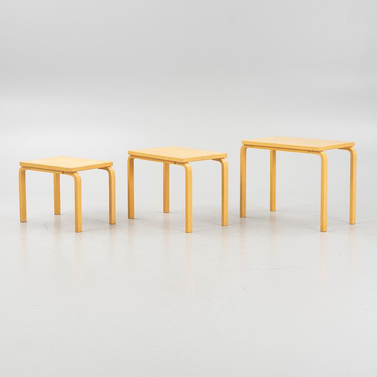 Alvar Aalto, satsbord, 3 delar, modell 88, Artek, Finland.