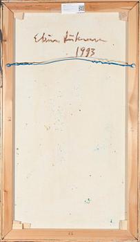 ELINA LIIKANEN, akryyli kankaalle, a tergo signeerattu ja päivätty 1993.