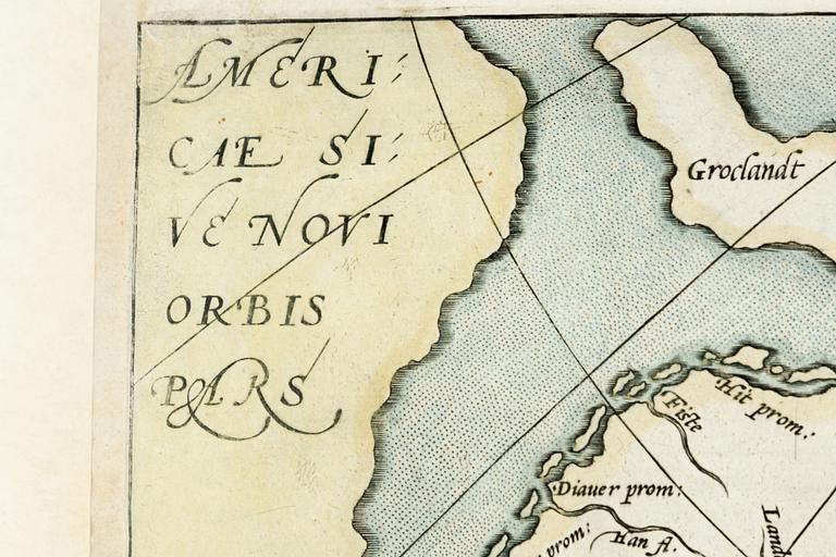 Abraham Ortelius,  "Septentrionalium Regionum Descrip".