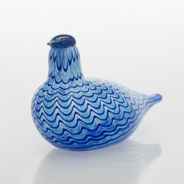 Oiva Toikka, a glass "Blue Bird", signed O. Toikka, Nuutajärvi.